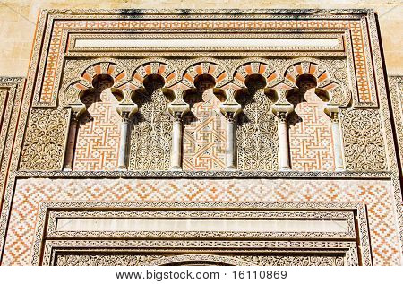 detalje af moské-katedralen, Cordoba, Andalusien, Spanien