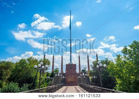 View Over Shymkent Independence Park, Kazakhstan