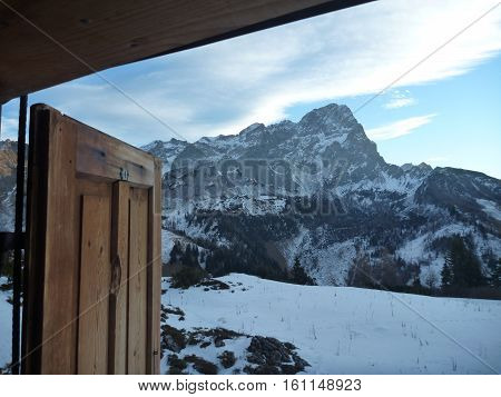 Hofpurgl Hutte Mountain Hut In Austrian Alps