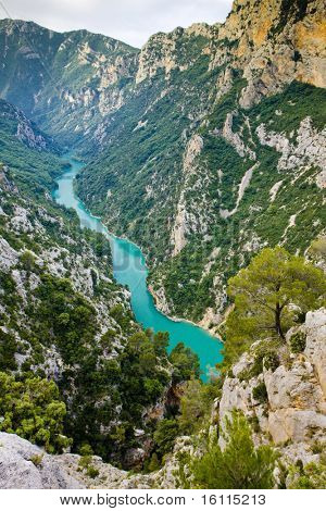 Verdon Schlucht, Provence, Frankreich