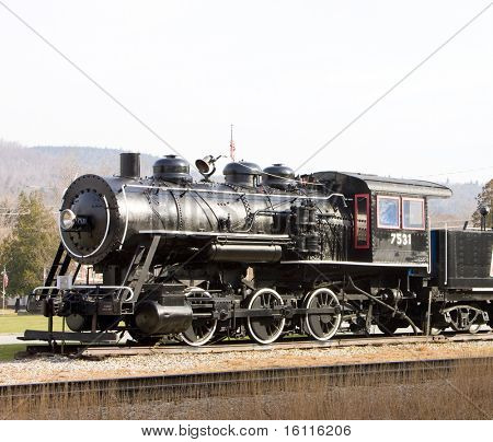 Dampflok im Eisenbahnmuseum, Gorham, New Hampshire, USA