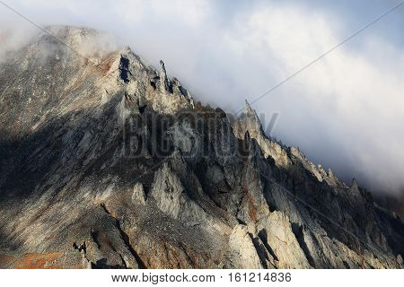 rocks on the shore of Bering Strait near Cape Dezhnev