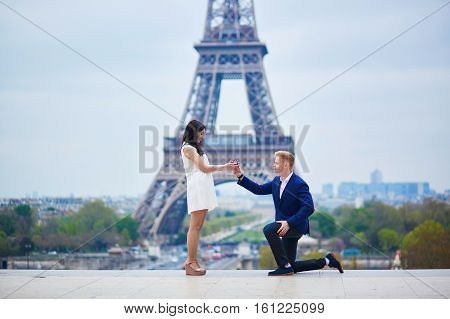 Romantic Engagement In Paris