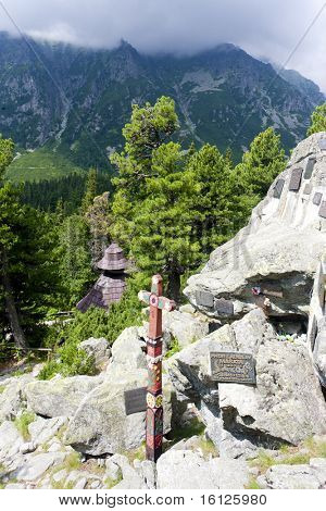 cimitero simbolico a Vysoké Tatry (Alti Tatra), Slovacchia