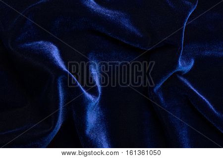 Beautiful luxury dark blue velvet texture background cloth.