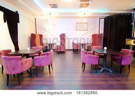 Interior of a cafe
