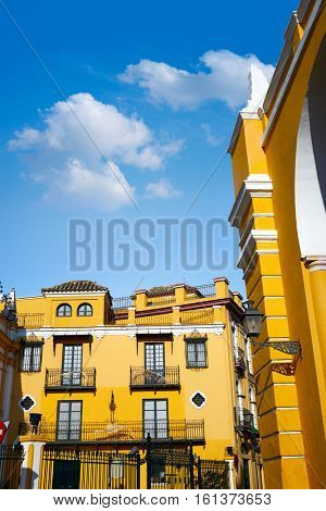 Seville la Macarena barrio street in Sevilla Andalusia Spain
