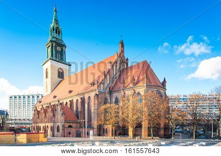 The Church Of Santa Maria Marienkirche In Berlin