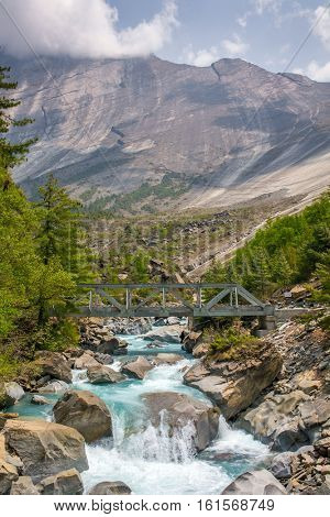 Natural landmark, Swarga Dwar or gate way to heaven on the Annapurna circuit in Nepal