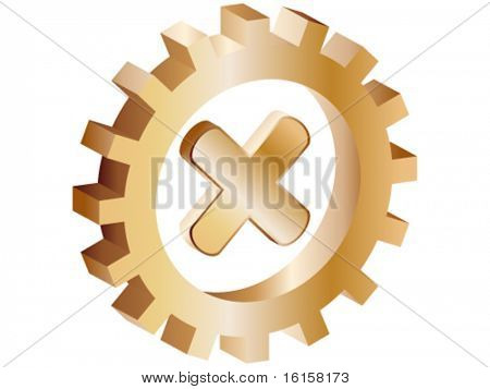 x icons inside of gear