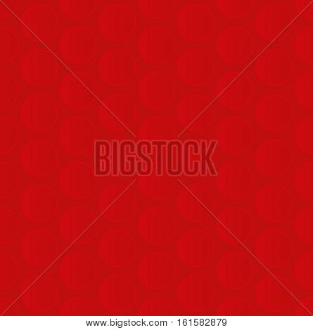 Bubble Wrap. Red Neutral Seamless Pattern for Modern Design in Flat Style. Tileable Geometric Vector Background.