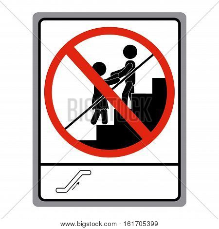Escalotors icon. Security insurance protection and care theme. Isolated design. Vector illustration