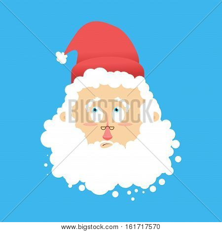 Santa Surprised  Emoj. Christmas Amazementi Emotion Avatars. Santa Claus Amaze