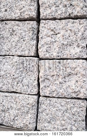 A group of bricks in a construction yard