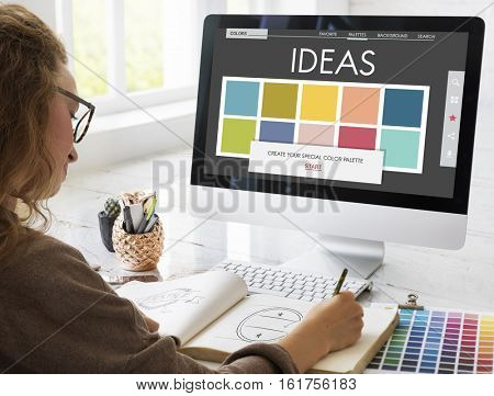 Colour Shade Design Colourful Palette Concept