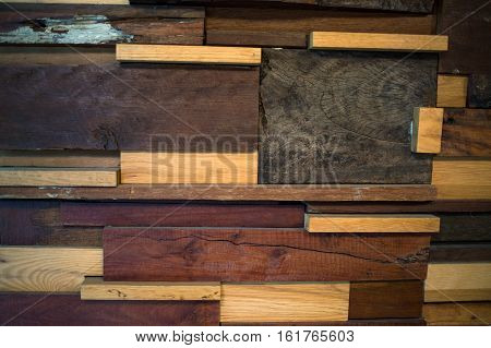 Design of old wood wallpaper for background