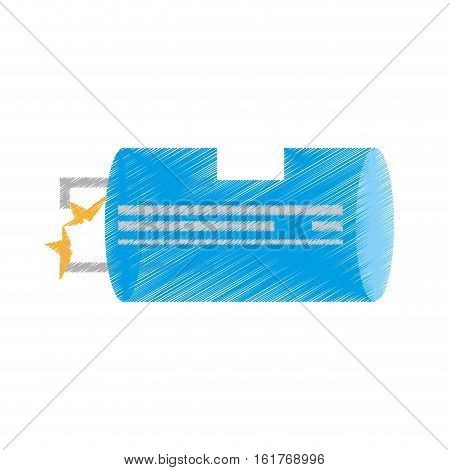 drawing blue electrical component transistor vector illustration eps 10