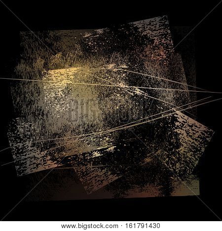 splattered black grungy background vector  clip-art EPS10