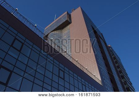 Office and commercial building in modern style