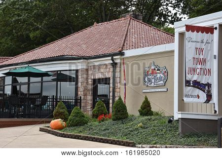 LURAY, VA - OCT 1: The Car and Carriage Caravan Museum in Luray, Virginia, on Oct 1, 2016. It is a unique collection of authentically restored cars, carriages, coaches and costumes from 1725 to 1941.
