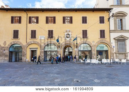 Visitors Near Doors Of Museo Dell Opera Del Duomo