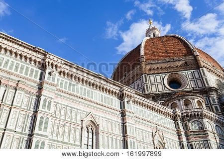 Bottom View Of Dome Of Florence Duomo