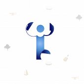 화이트에 블루 아이콘