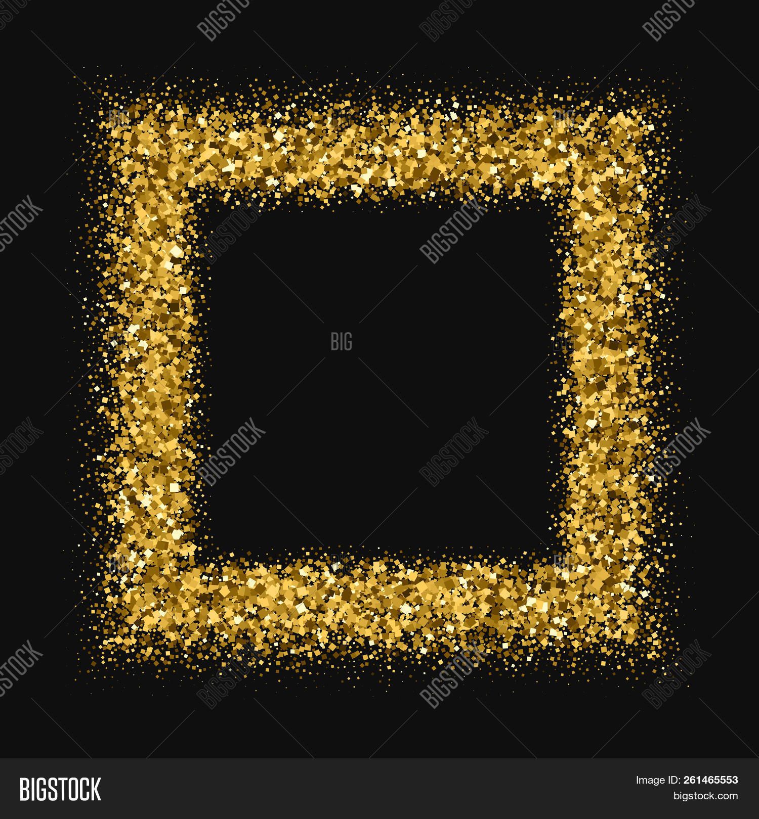 Golden Frame. Glitter Vector & Photo (Free Trial) Bigstock