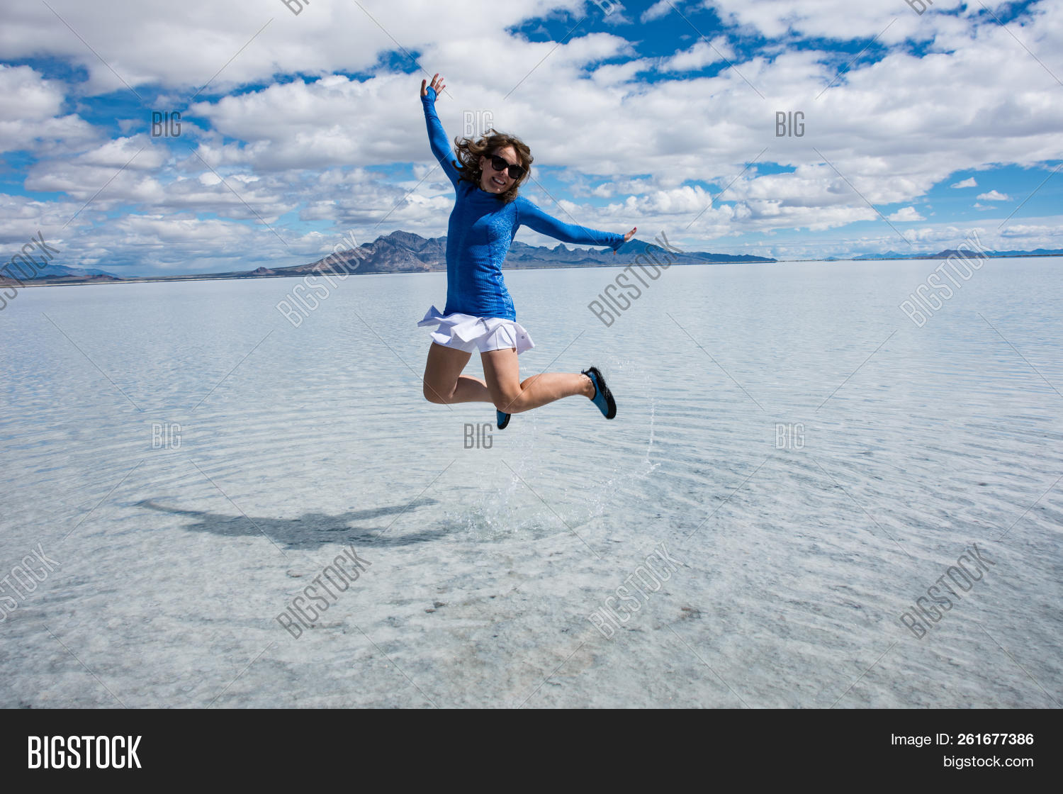 Fit Active Woman Jumps Image & Photo (Free Trial) Bigstock