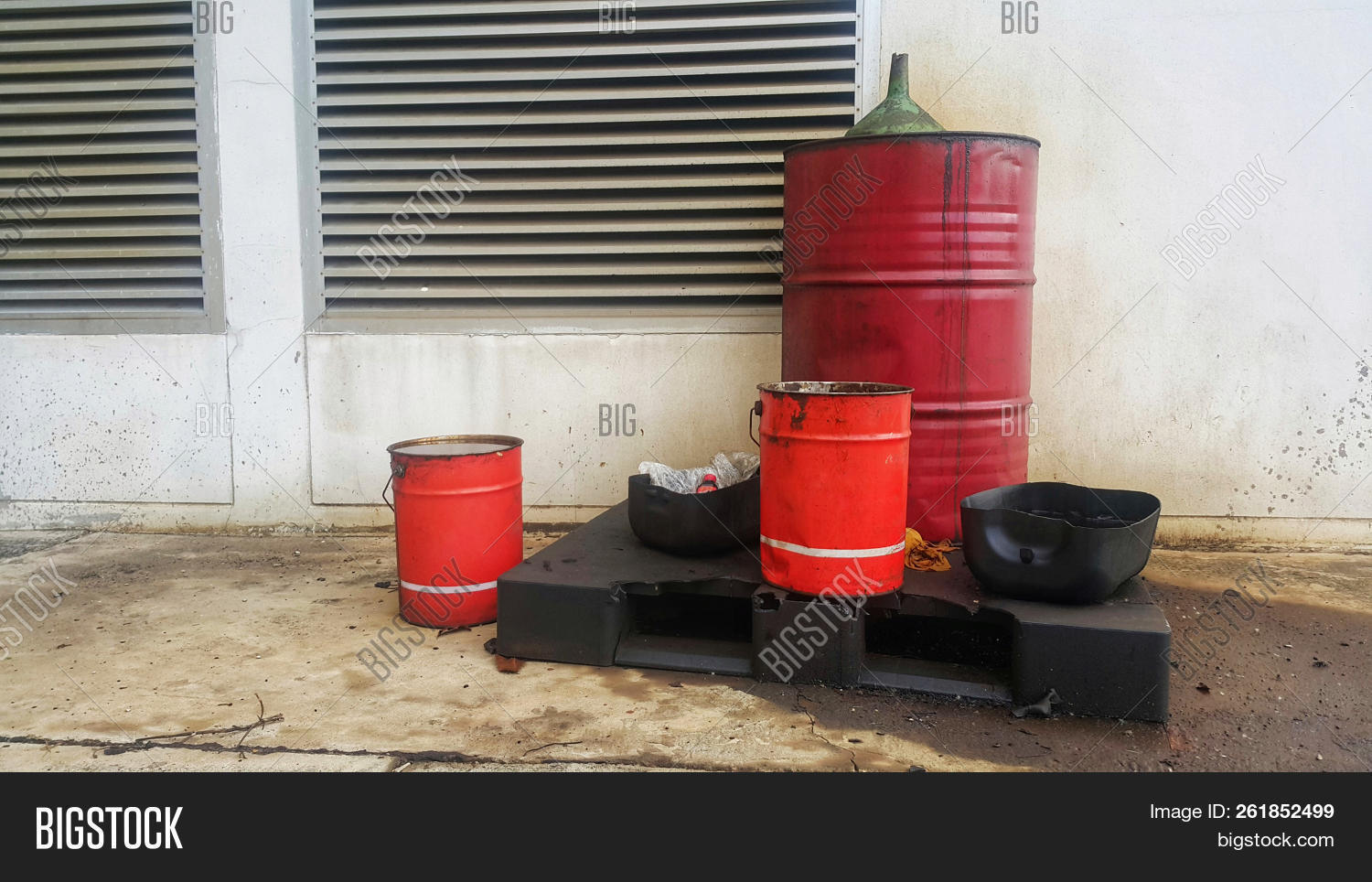 Dirty Greasy Barrels Image & Photo (Free Trial) Bigstock