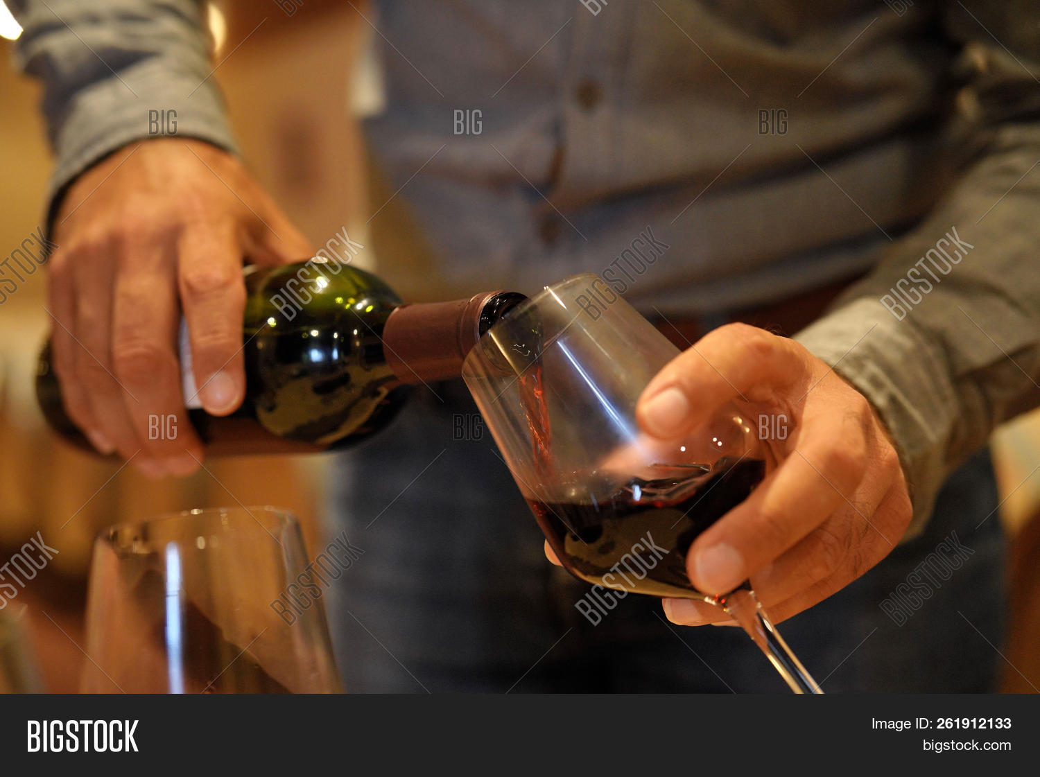 Man Serving Red Wine Image & Photo (Free Trial) Bigstock