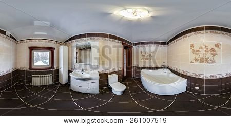 Mogilev, Belarus - October, 2017: Full Spherical Seamless 360 Degree Angle View Panorama Inside Of I