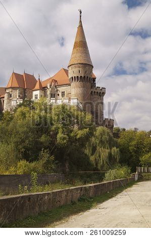 Corvin Castle Or Hunyadi Castle - Seen From The City,
 (castelul Corvinilor Sau Castelul Huniazilor)