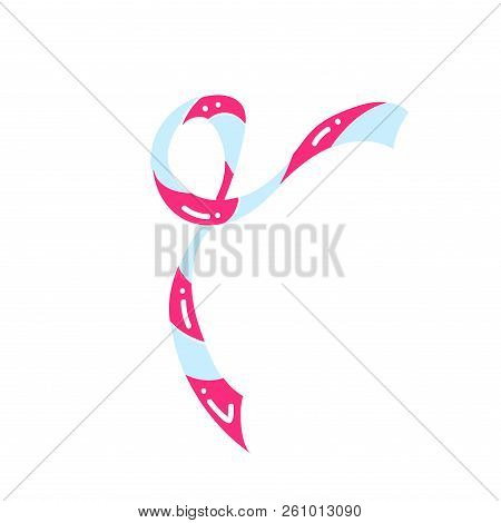 Vector Illustration Of Red And White Stripes Barrier Tape. Acces Control Warning Equipment. Police S