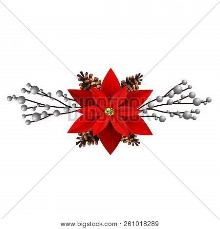 Christmas Decoration Isolated On White Background Vector