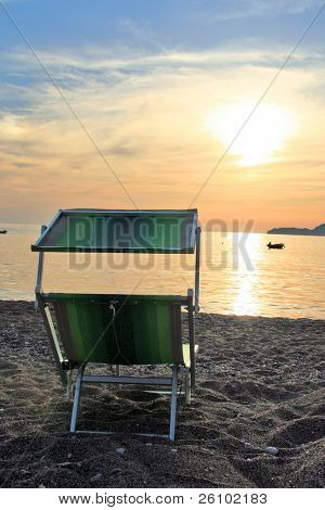 Zomer in Montenegro. Op het strand