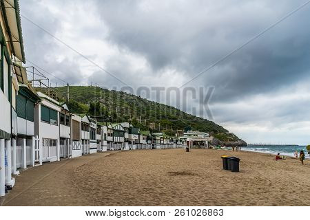 Las Casetas Del Garraf In Sitges, Barcelona, Catalonia.