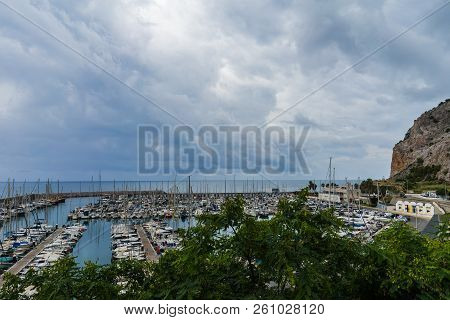 Las Casetas Del Garraf In Sitges, Barcelona, Catalonia.