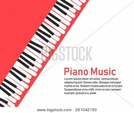 Grunge Black And White Piano Keyboard.piano On A Pink Background   Stock Vector Illustration For Pos