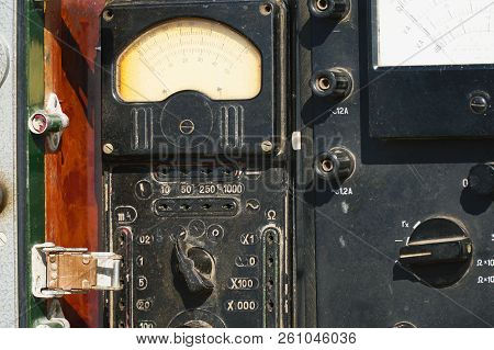 Old Analogue Multimeter With Dial Arrow Scale
