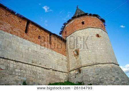 Travel in Russia. Zaraisk. Kremlin. Tower