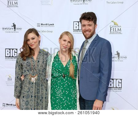 AVALON - SEP 28:  Kaitlyn Black, Lisa J Dooley, Craig Lee Thomas at the Catalina Film Festival - Friday Red Carpet at the Casino on September 28, 2018 in Avalon, CA