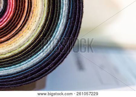 Catalog Of Multicolored Imitation Leather From Matting Fabric Texture Background, Leatherette Fabric
