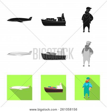 Vector Design Of Goods And Cargo Logo. Collection Of Goods And Warehouse Stock Symbol For Web.