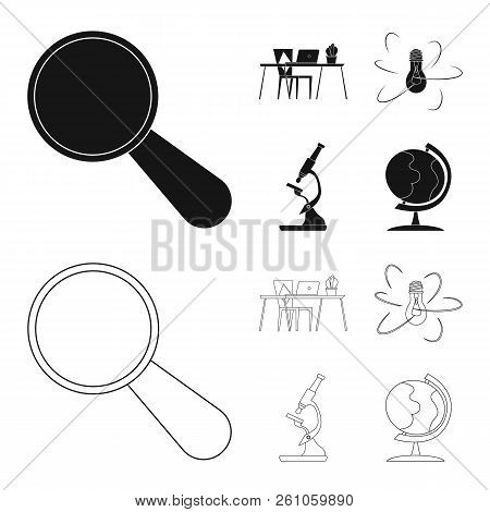 Vector Design Of Education And Learning Symbol. Set Of Education And School Vector Icon For Stock.