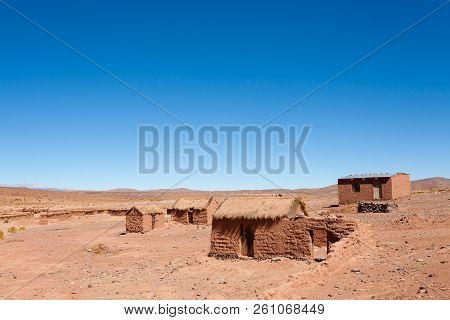 Cerrillos Village View, Bolivia.andean Plateau.bolivian Rural Town