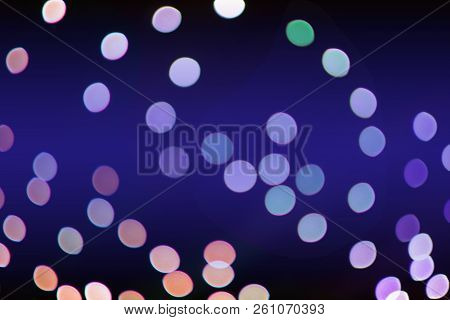 Bokeh Light, Defocused Of Light In Chirstmas
