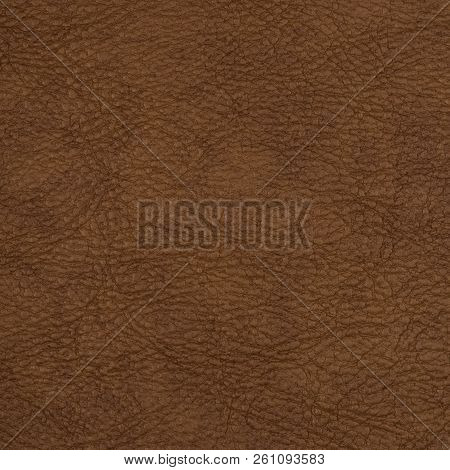 Light Brown Leather Texture Surface. Close-up Of Natural Grain Cow Leather Light Brown Leather Textu