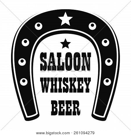 Beer Western Saloon Logo. Simple Illustration Of Beer Western Saloon Vector Logo For Web Design Isol