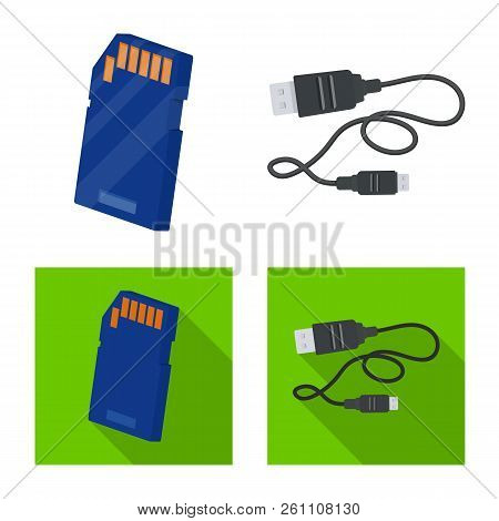 Vector Design Of Laptop And Device Logo. Collection Of Laptop And Server Vector Icon For Stock.